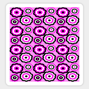 Pink Flower Pattern Sticker